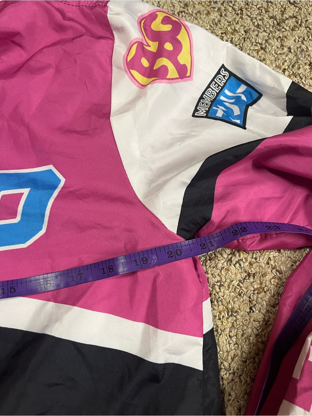 Members Only Pink Mesh Lined Jacket with The Powerpuff Girls Label - Picture 7 of 9